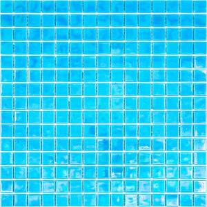Apollo Tile Nacreous 12 in. x 12 in. Glossy Turquoise Blue Glass Mosaic Wall  and Floor Tile (20 sq. ft./case) (20-pack) APLPE88BL513A - The Home Depot
