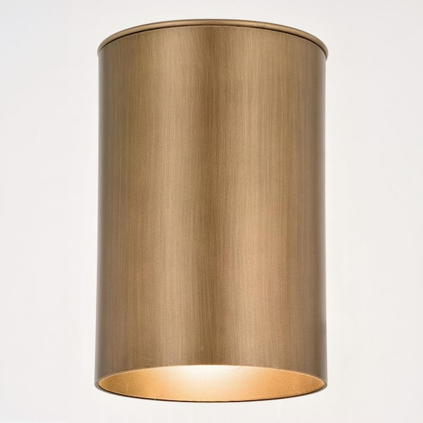 VAXCEL Chiasso 7.25 in. H Warm Brass Outdoor Mid Century Modern 1