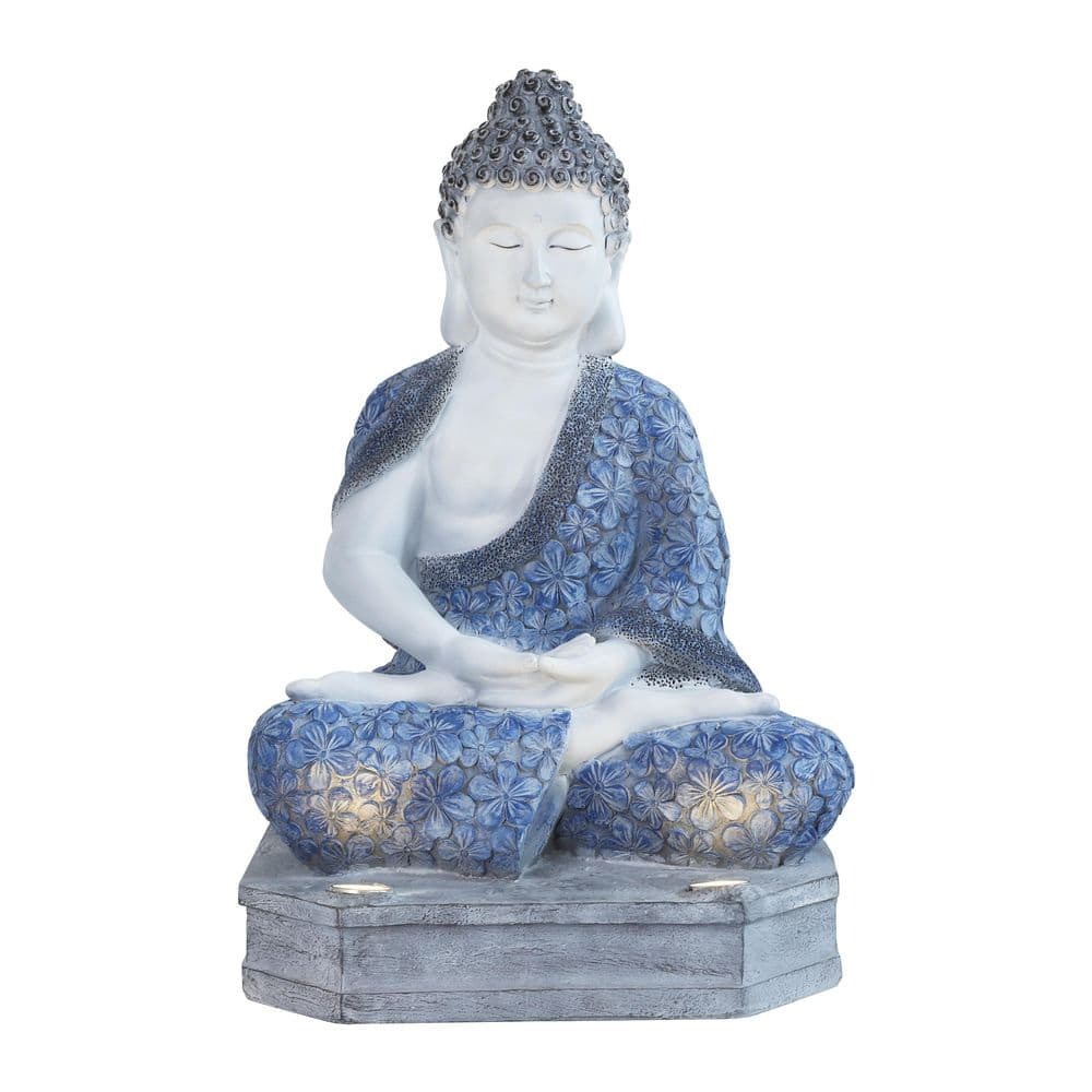 TECHKO Buddha Garden Statue with Solar Spotlight SG-802 - The Home