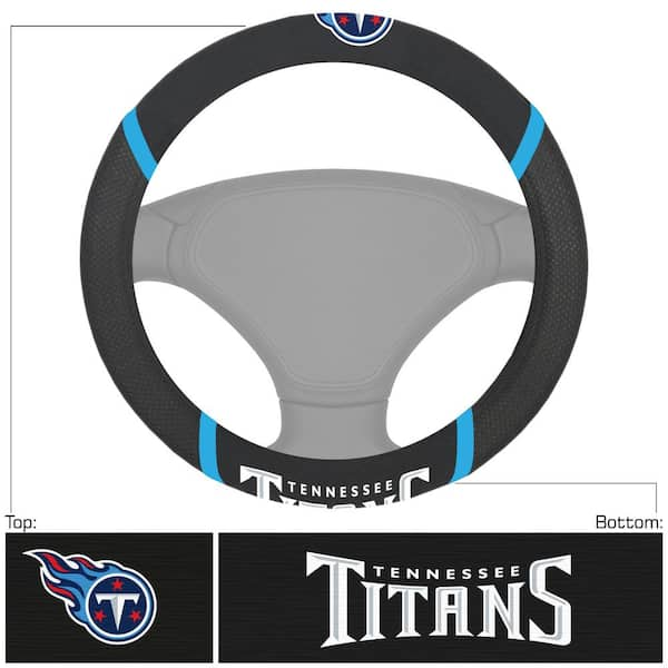 FANMATS NFL - Tennessee Titans Embroidered Steering Wheel Cover in