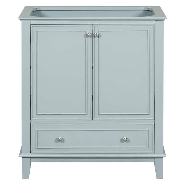 EPOWP 30 in. W x 18 in. D x 33 in. H Bath Vanity Cabinet without Top in Green with 1-Drawers and 2-Door Storage Shelf