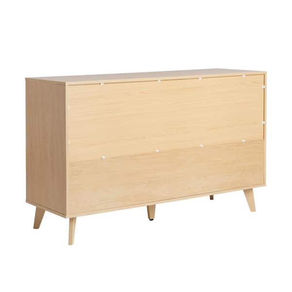 Simple Cut Out Handles 6 Drawer Dresser Riviera - Saracina Home