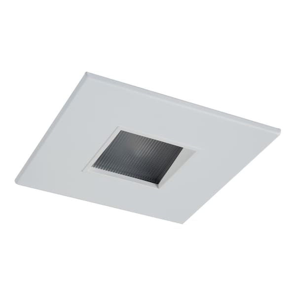 HALO 4 in. White Recessed Ceiling Light Pinhole Wall Wash Trim with White Baffle