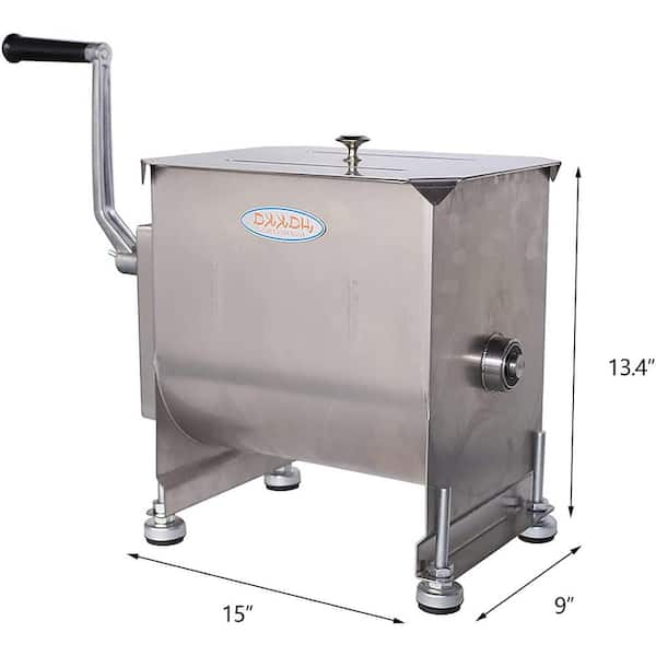 Hakka 20L S/S Meat Mixer, Single Shaft, Fixing Tank, Handy Use and Electric Use (with TC8 Body)