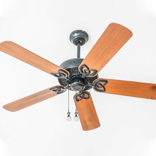 Vintage 12 in. Transparent Ceiling Fan Pull Chains with Connector 4-Pack Crystal Light Fan Chain Extender Ornament
