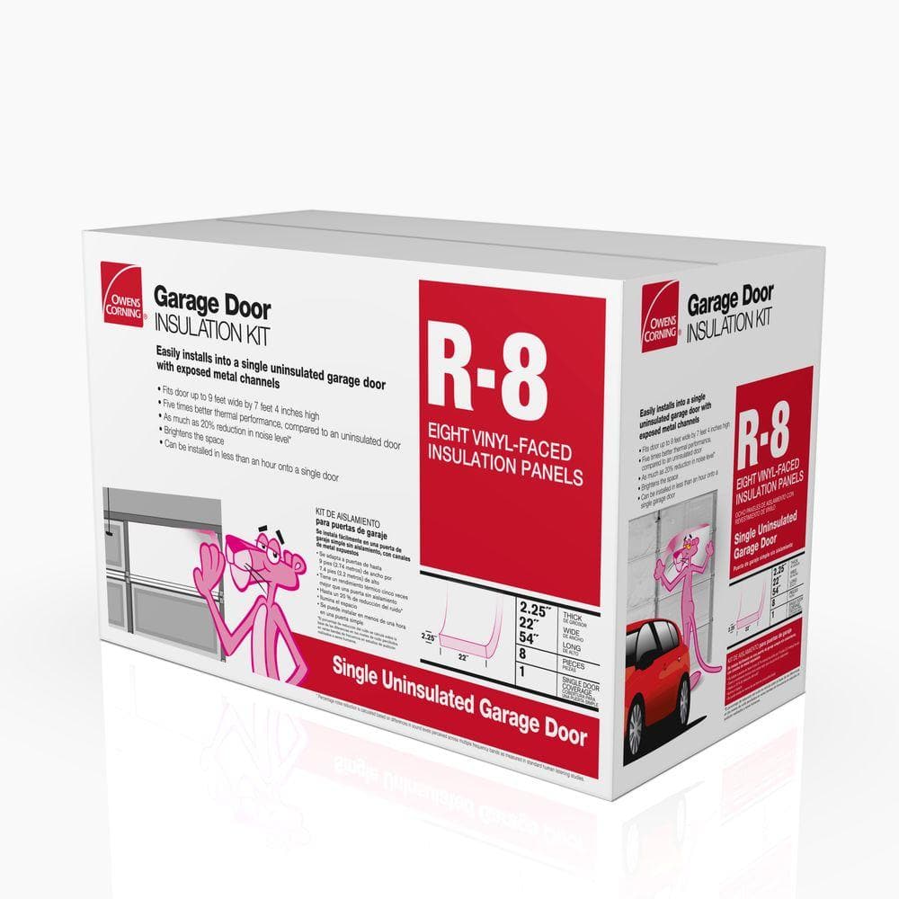 Owens Corning Garage Door Fiberglass Insulation Kit 22 In X 54 In 8 Panels Gd01 The Home Depot