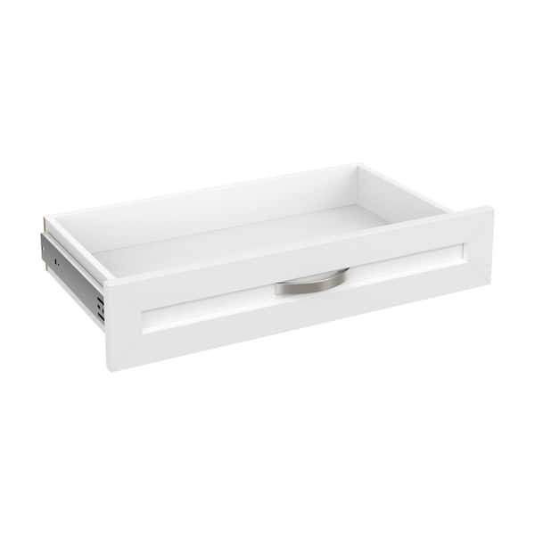 Drawer - 【10/25まで】drawer ブラウス　Scye ClosetMaid Style+ 10 in. H x 25 in. W White Shaker Drawer