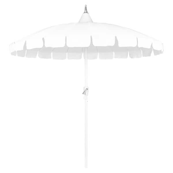 GARSING 8 ft. Pagoda Outdoor Market Patio Umbrella in White
