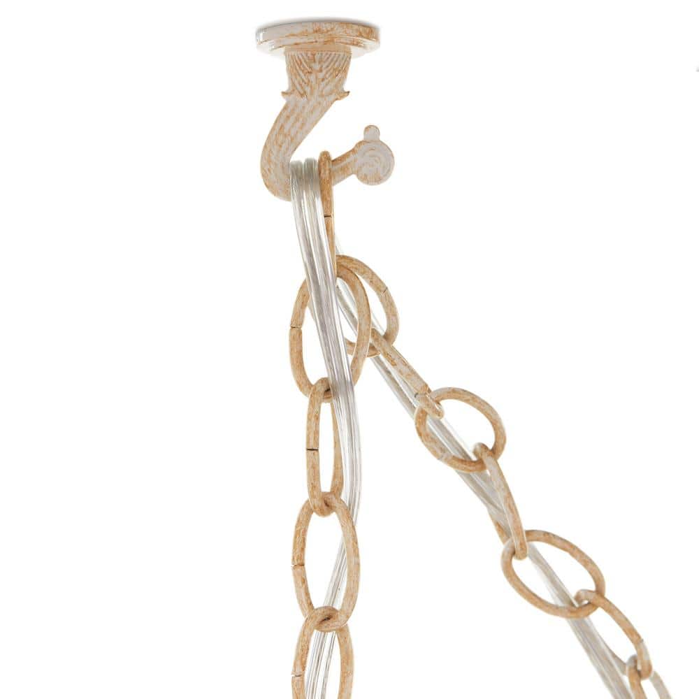 Gold Crystal Drum Pendant Light with Floral Design