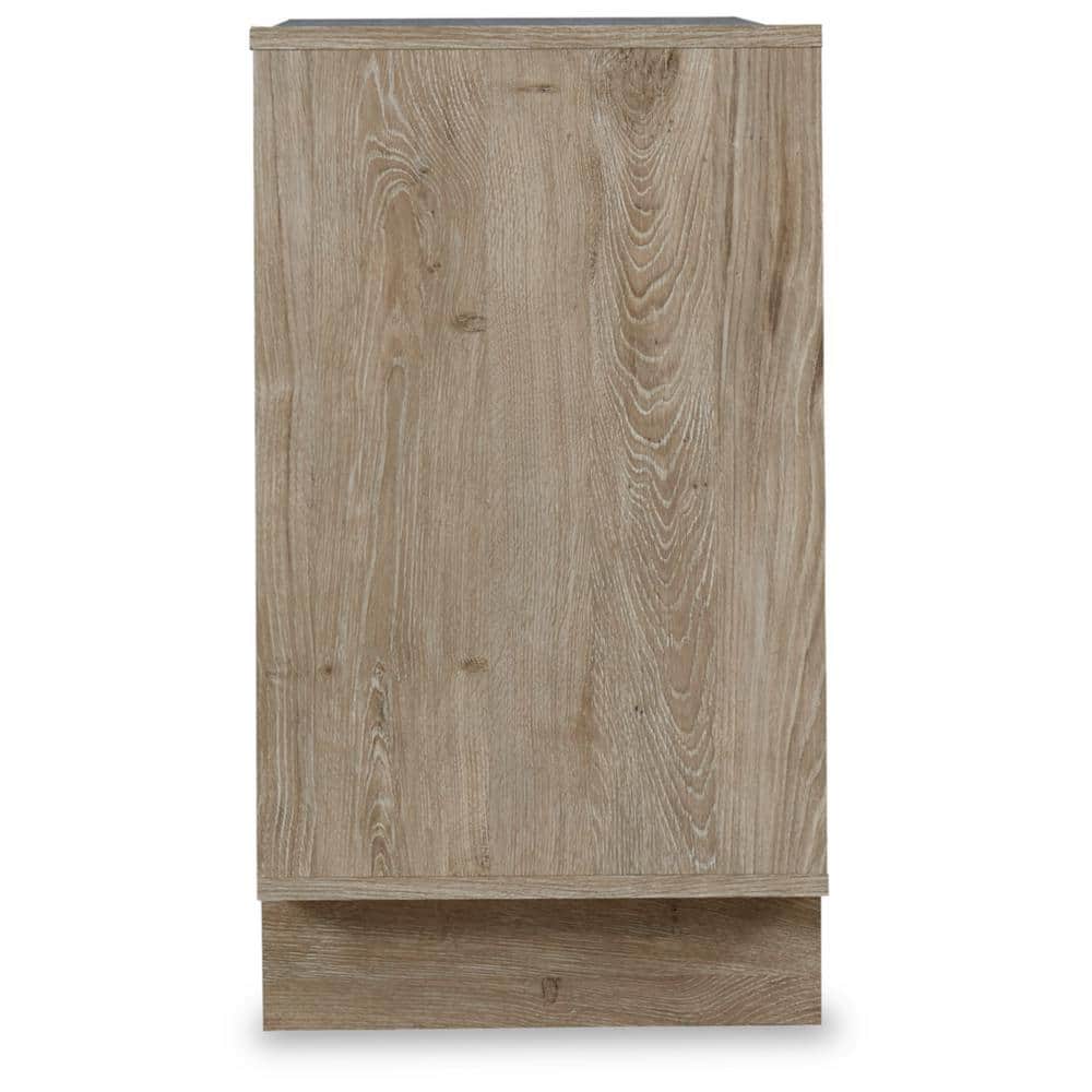Light Brown 6-Drawer Engineered Wood Dresser
