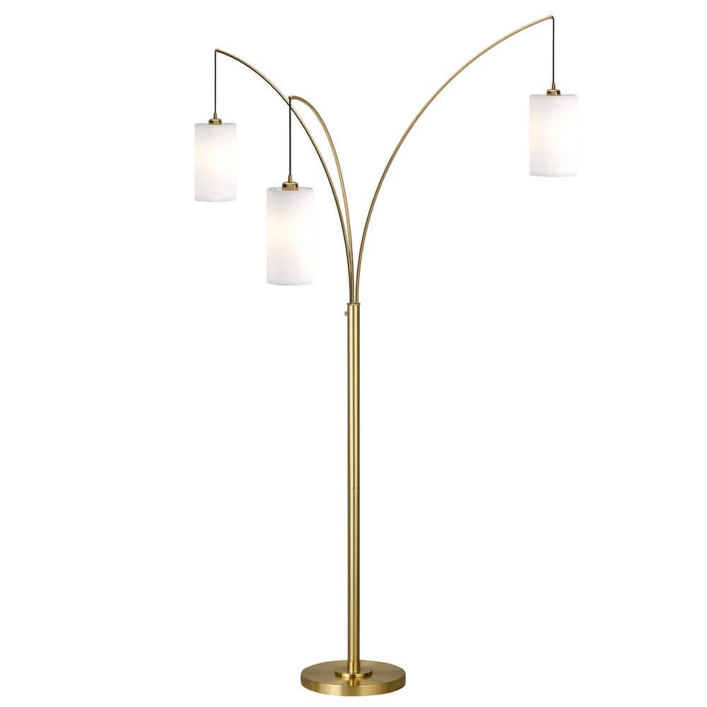 Alexa & Siri Compatible Adjustable 83" White Torchiere Floor Lamp