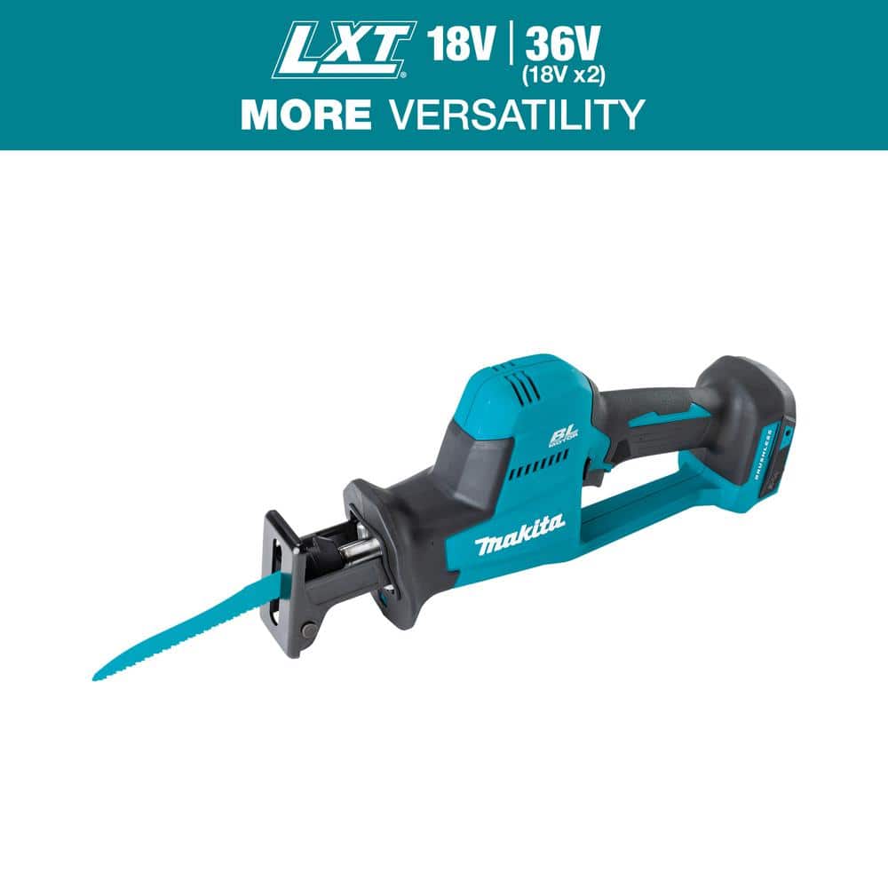 Makita 18V LXT Lithium Ion Brushless Cordless Compact Recipro Saw Tool Only XRJ08Z The Home Depot