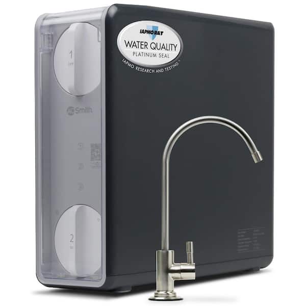 Tankless Reverse Osmosis Water Filter System : 800 GPD Direct Flow : NSF/ANSI 58 & 372 Certified : Brushed Nickel Faucet