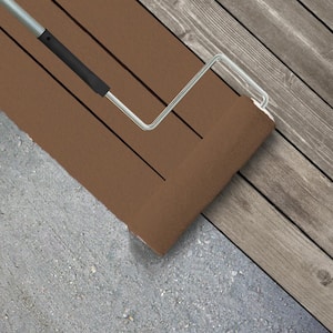 1 gal. #PPU4-01 Caramel Swirl Textured Low-Lustre Enamel Interior/Exterior Porch and Patio Anti-Slip Floor Paint