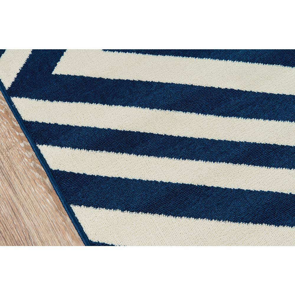 Monteverde Navy Geometric 27" Synthetic Easy-Care Area Rug