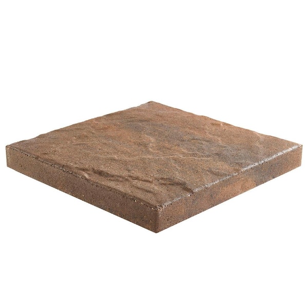 Pavestone Taverna Square 16 in. x 16 in. x 2 in. Walnut Blend Concrete Step Stone (72-Pieces/124 sq. ft./Pallet)