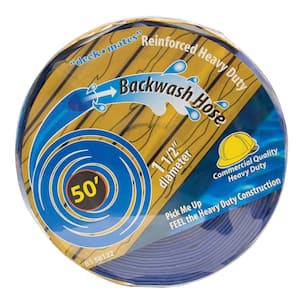 Poolmaster Basic 50 Ft. X 1-1/2 In. Swimming Pool Backwash Hose 32165 ...