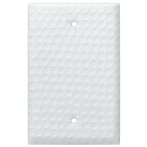 White 1-Gang Blank Plate Wall Plate (1-Pack)