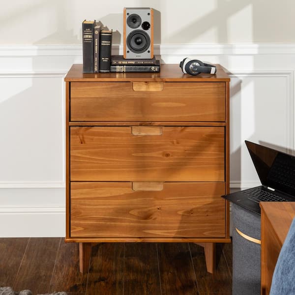 Mid Century Modern Solid Wood Dresser, Modern Maple Dresser Chest Of Drawers Floor Cabinet