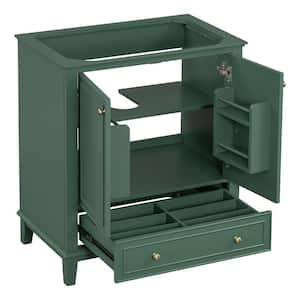 29.5 in. W x 17.8 in. D x 33.8 in. H Bath Vanity Cabinet without Top in Green