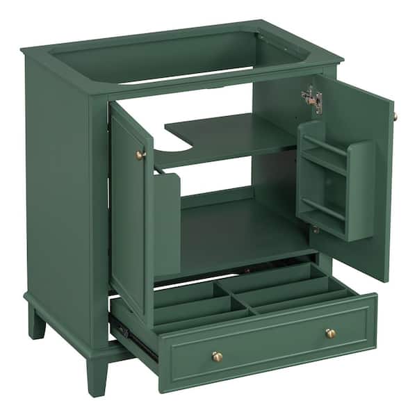 Nestfair 29.5 in. W x 17.8 in. D x 33.8 in. H Bath Vanity Cabinet without Top in Green