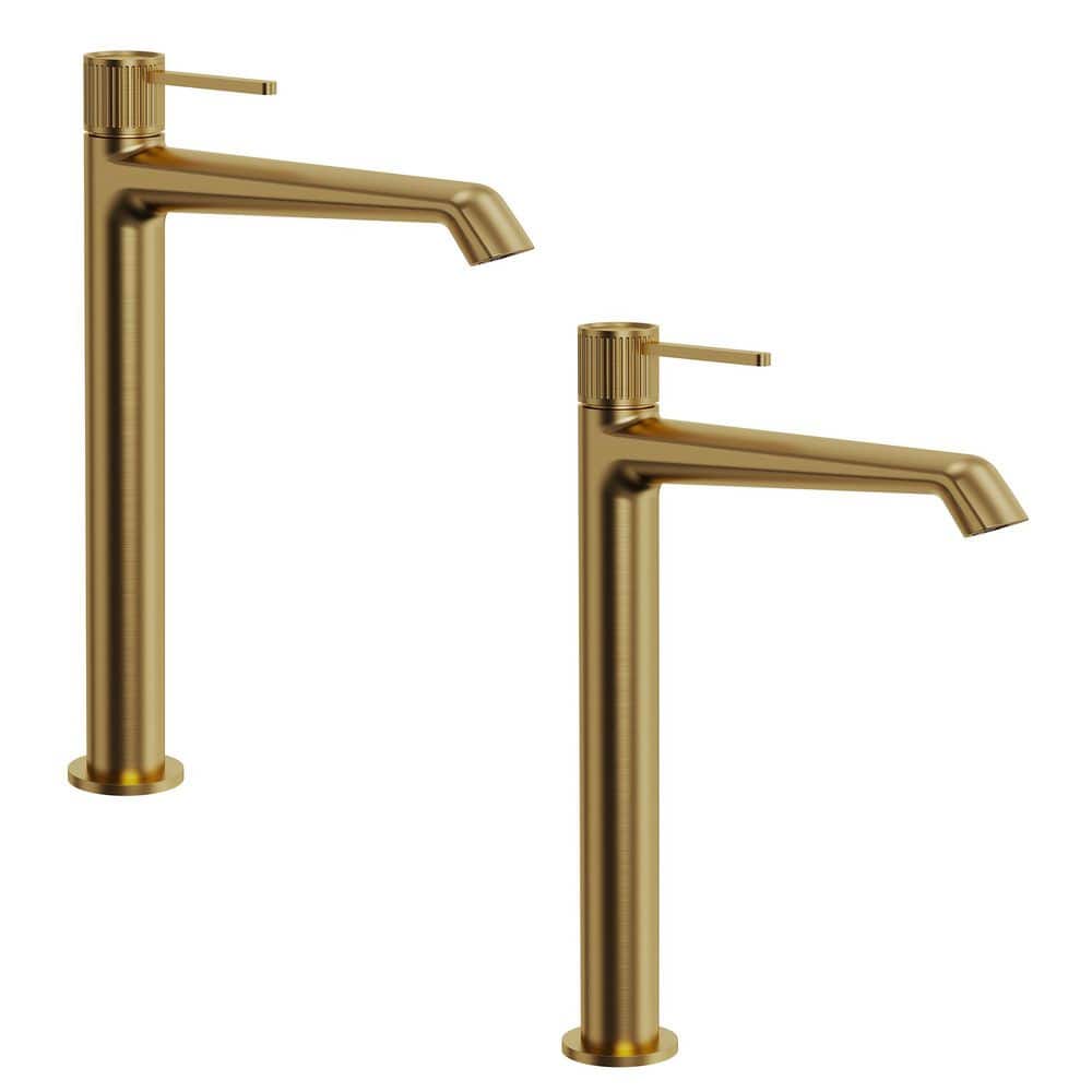 EVERSTEIN 2-Pack 12.75 in. Height Single Handle Faucet Single Hole