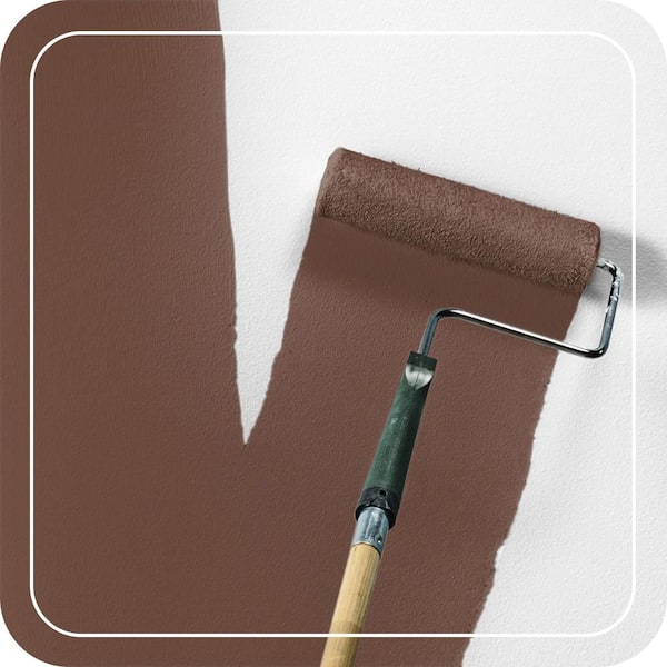 1 qt. #N160-7 Brown Velvet Semi-Gloss Enamel EcoMix Plant-Based Interior Paint & Primer