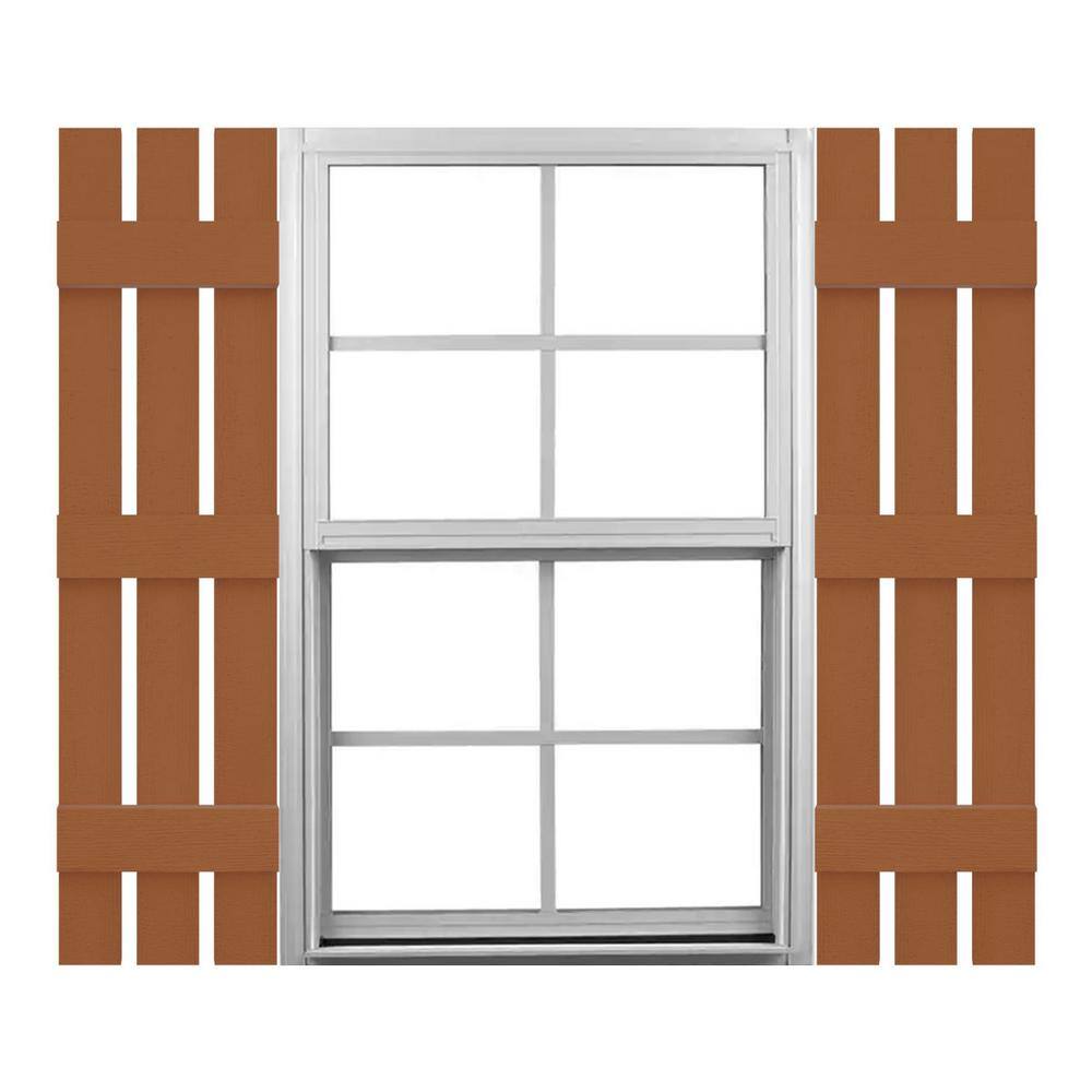 TailorMade 12 in. W x 72 in. H Vinyl Board and Batten Shutters Pair in Treated Cedar price history on PriceWatchPro