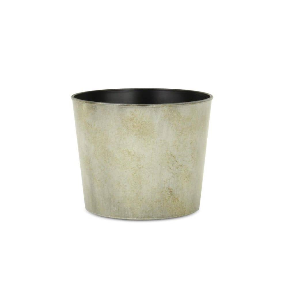 99 Gallon(s) Gray Indoor Plastic Round Planter with Weather Resistance (7 in. L x 7 in. W x 5.75 in. H) 1-Pack price history on PriceWatchPro