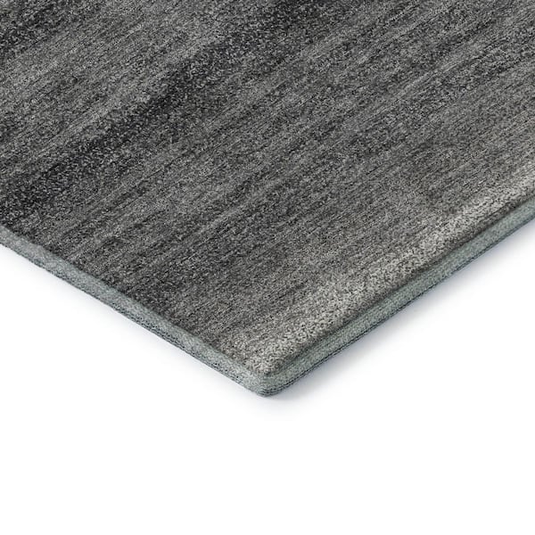 Mayfield Premium Machine Washable Abstract AMF1033 Gray 3 ft. x 4 ft. Area Rug