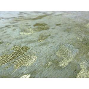 Dahlia Gold 6 ft. x 7 ft. Specialty Abstract Cowhide Area Rug