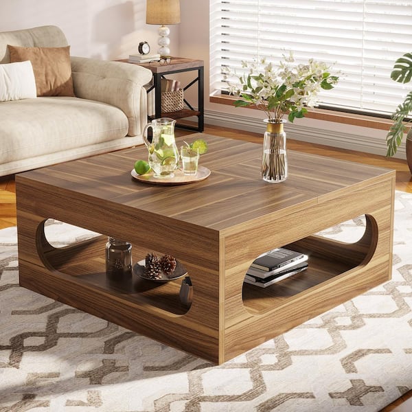 TRIBESIGNS WAY TO ORIGIN Calvin 43in. Brown Square Wood 2