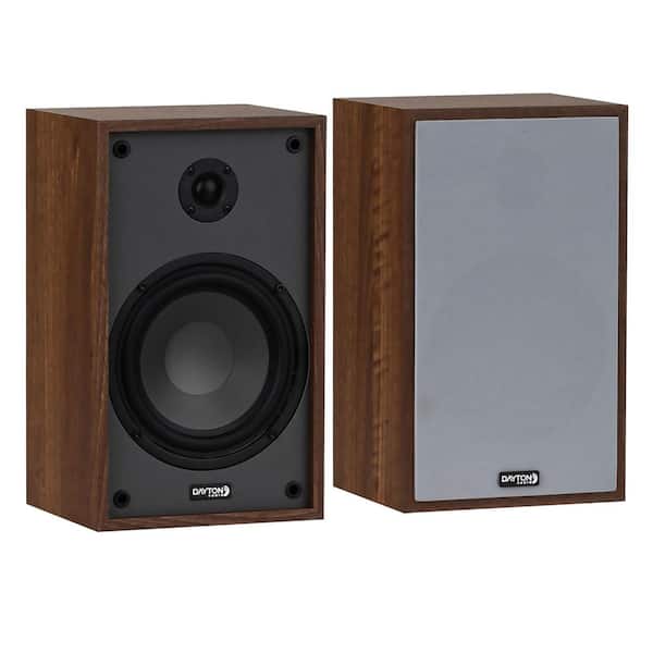 Classic B65 6.5 in. Woofer 75 Watt Oak Bookshelf Surround Sound Speaker Set, 2 Count
