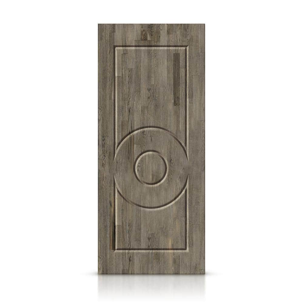 36 in. x 80 in. Weather Gray Stained Pine Wood Modern Interior Door Slab price history on PriceWatchPro