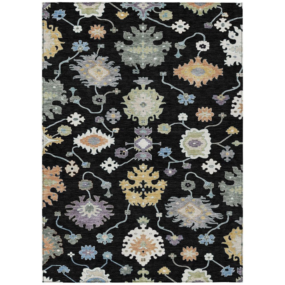 Chantille Machine Washable Indoor/Outdoor Abstract ACN2532 Black 9 ft. x 12 ft. Area Rug price history on PriceWatchPro