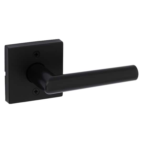 Milan Matte Black Square Half Dummy Reversible Door Lever