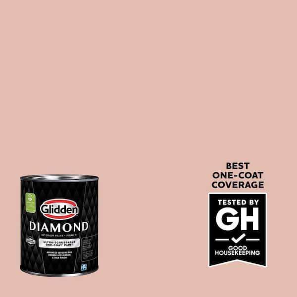 Glidden Diamond 1 qt. #PPG1066-4 Adorable Eggshell Interior Paint with Primer