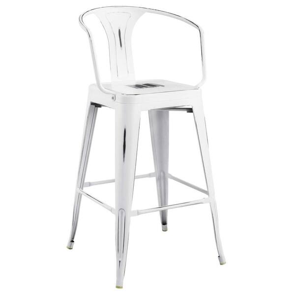 MODWAY Promenade White Bar Stool