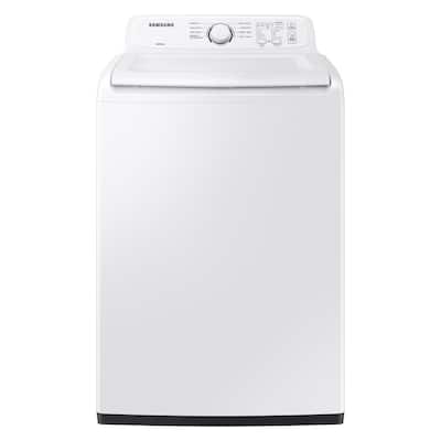 27 in. 4.0 cu. ft. Capacity White Top Load Washer, Agitator, with Soft Close Lid