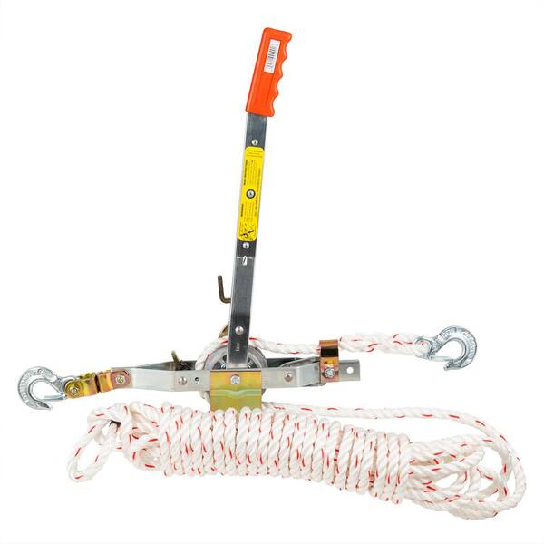 thumbnail image 2 of 3/4 Ton Rope Puller Come Along Winch – 1653lb Capacity, 100ft Rope – Model JX1.3-30 2 of 6