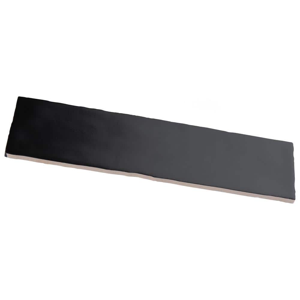 Castillo Matte Black 3" x 12" Ceramic Subway Wall Tile