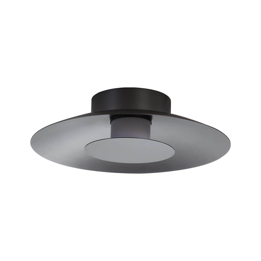Golden Lighting Luma 11.75 in. 12-Watt Soft Modern Graphite Integrated ...