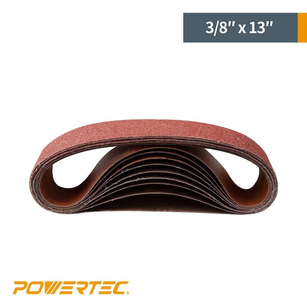 Sanding Belts Belt Sander Sheets 3/8 X 13inch Mixed Grits 50 Pack Sandpaper New 