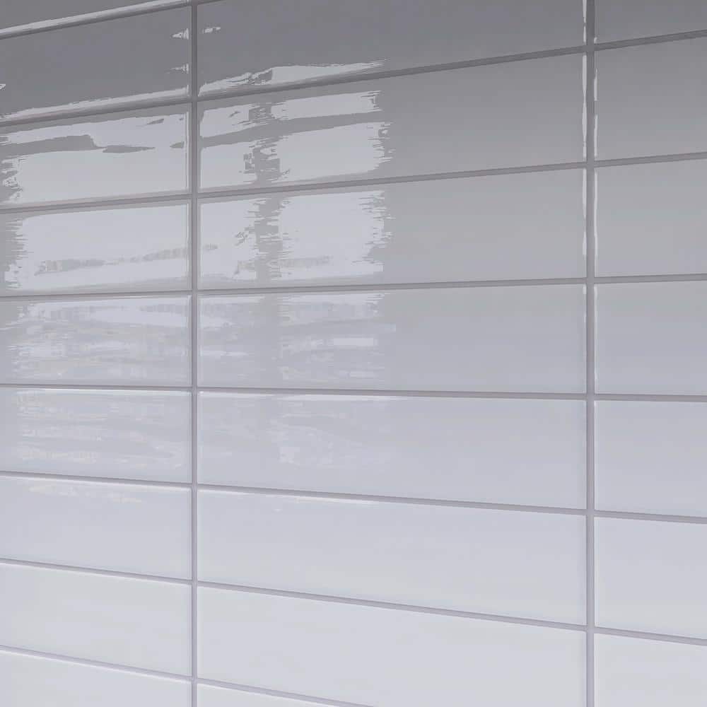 White Glossy Ceramic 3x12 Subway Wall Tile