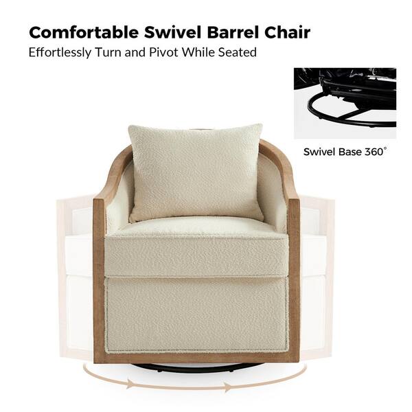 farmhouse barrel chair