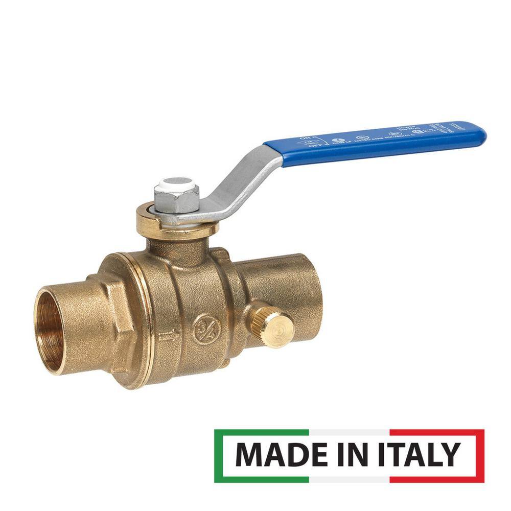 3/4 in. x 3/4 in. Brass Sweat x Sweat Ball and Waste Valve with Drain price history on PriceWatchPro