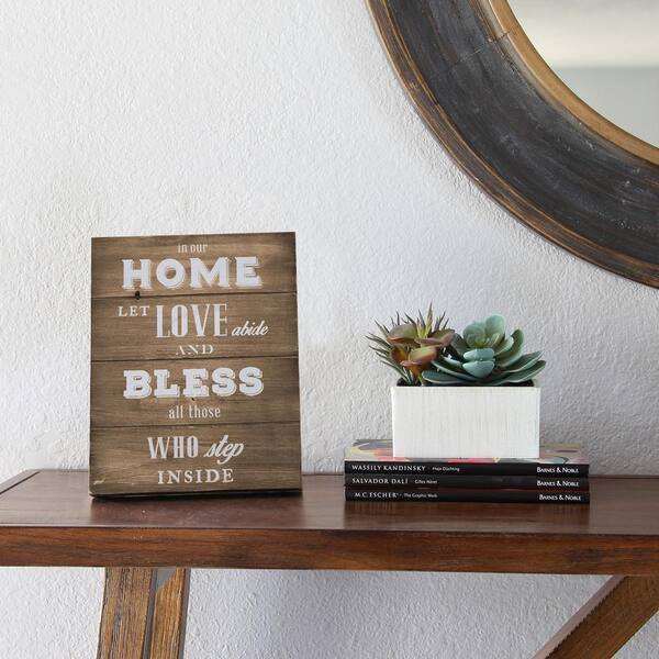 Stratton Home Decor In Our Home Let Love Abide and Bless All Those Inside Table Top