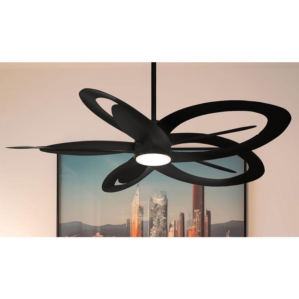 MINKA-AIRE Pinup 60 in. Indoor Black Novelty Ceiling Fan with Warm