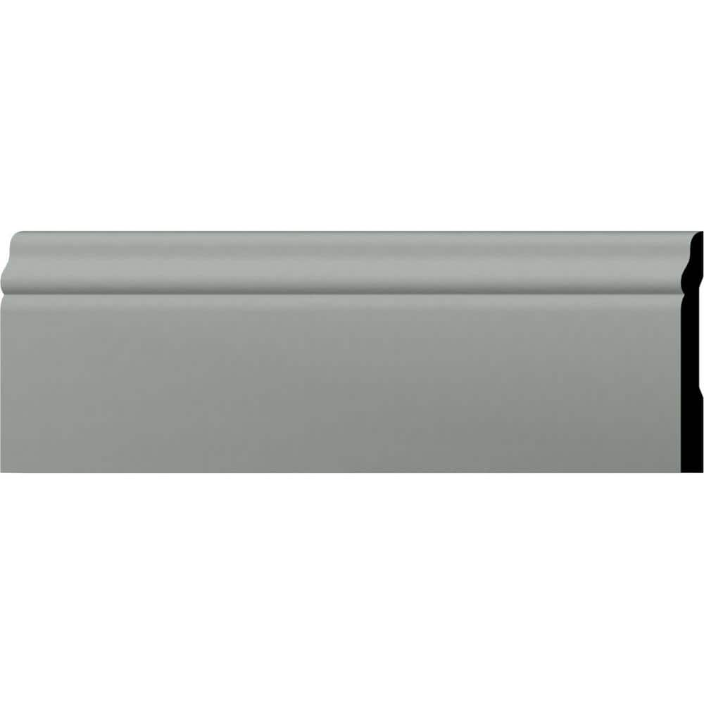 Primed Geometric Urethane Baseboard Moulding Sample, 12 in