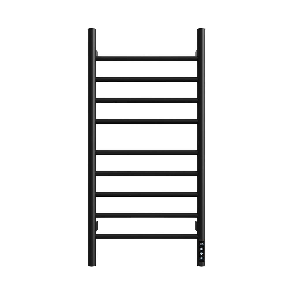 9-Bars Stainless Steel Wall Mounted Electric Towel Warmer Drying Rack Towel Heater in Black for Bathroom price history on PriceWatchPro
